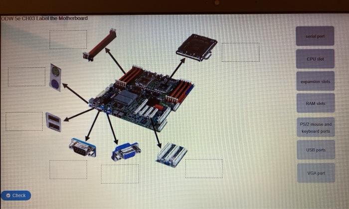 Odw 5e ch03 label the motherboard