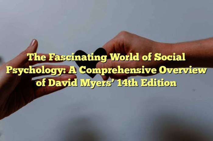 Social psychology 14th edition myers