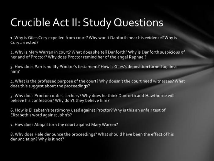 Answers to the crucible act 1