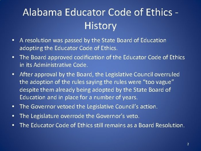 Alabama code educator ethics ppt powerpoint presentation ethic care