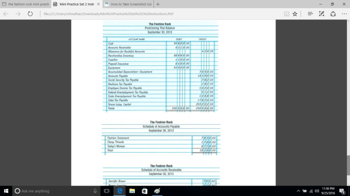 Mini practice set 2 accounting answers